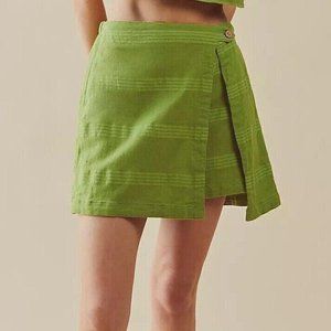 Free People Lime Green Mini Skirt